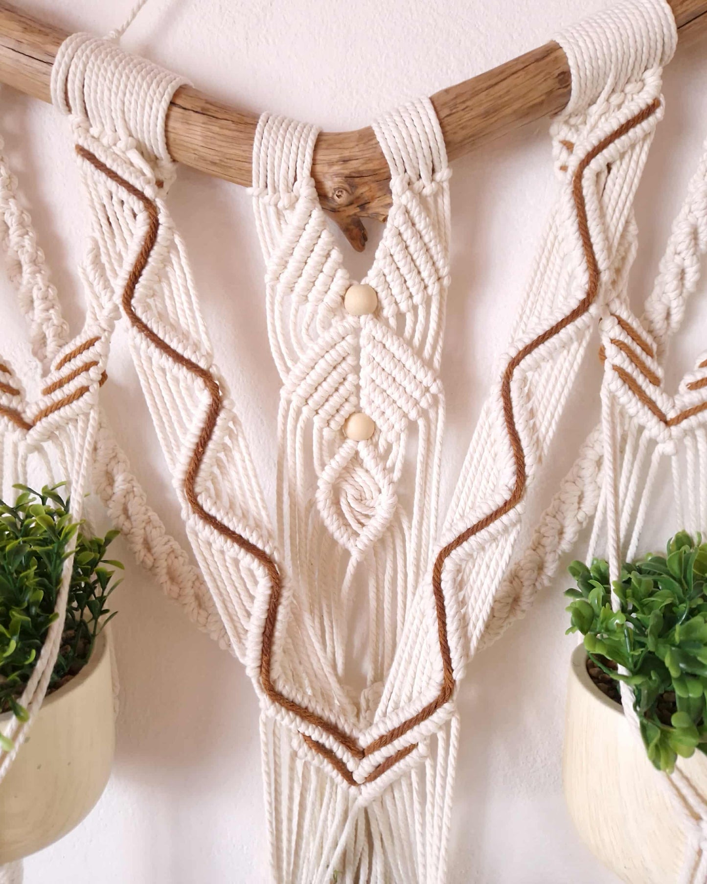 Suspension murale pour plante (triple)