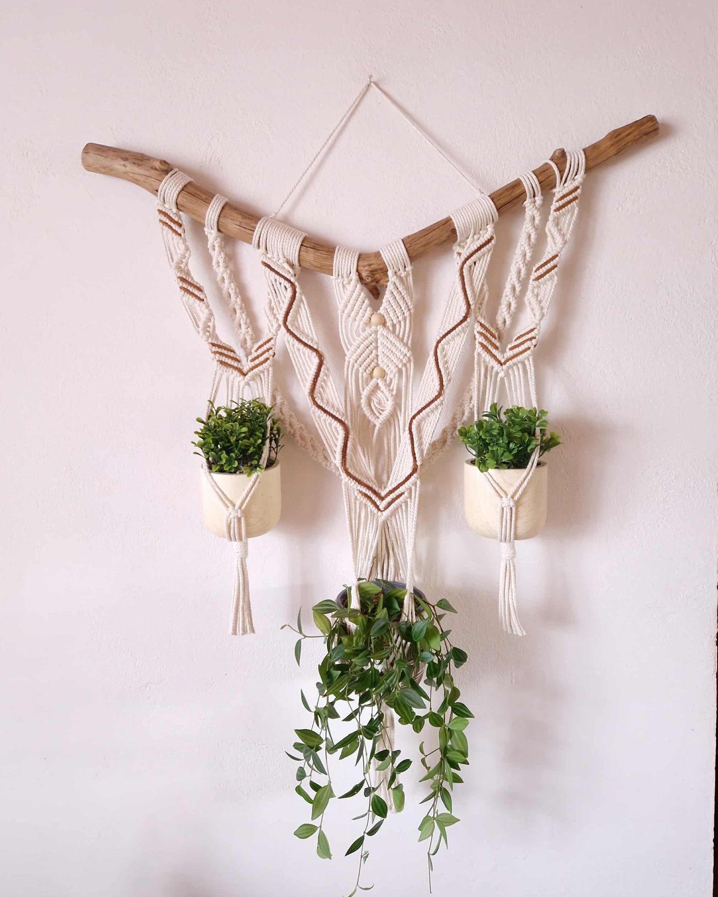 Suspension murale pour plante (triple)